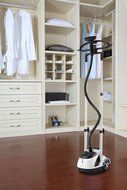 SALAV GS45-DJ Orange Professional Series Dual Bar Garment Steamer with Foot Pedals N17