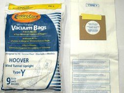 Hoover WindTunnel Upright Type Y Vacuum Bags Microfiltration with Closure - 9 Pack, Compare With Hoover Part #... N3