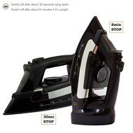 ZZ ES2346RBG Advantage 1400 Watt Steam Iron with Non-Stick Ceramic Soleplate, Black N6