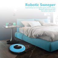 FINE DRAGON Robot Sweeper Automatic Floor Cleaning Robot Sweeping Robotic Machine with Portable Handle (Green) N11