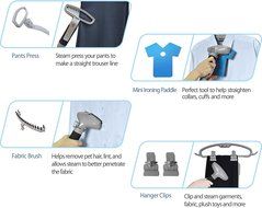 SALAV GS45-DJ Orange Professional Series Dual Bar Garment Steamer with Foot Pedals N18