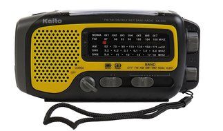Kaito KA350GN Voyager Trek Solar/Crank AM/FM/SW NOAA Weather Radio with 5-LED Flashlight, Green N13