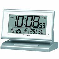 SEIKO CLOCK ( Seiko clock ) automatic lights radio digital alarm clock ( silver ) SQ768S N4