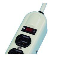 Fellowes 6-Outlet Heavy Duty Metal Power Strip, 6 Foot Cord (99027) N2