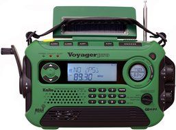 Kaito Voyager Pro KA600 Digital Solar Dynamo Crank Wind Up AM/FM/LW/SW &amp; NOAA Weather Emergency Radio with Alert... N6