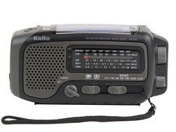 Kaito KA350GN Voyager Trek Solar/Crank AM/FM/SW NOAA Weather Radio with 5-LED Flashlight, Green N19