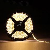 TOP YAO 16.4ft 3528 120led/m SMD Flexible Ribbon 600 LED 9.6w/m Waterproof Cuttable Strip Light for Home Party... N20