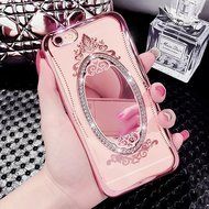 iPhone 7 Plus 5.5 Crystal TPU Glass Case-Superstart Gold Super Slim Shiny Electoplating Mirror Case With Bling... N9