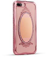 iPhone 7 Plus 5.5 Crystal TPU Glass Case-Superstart Gold Super Slim Shiny Electoplating Mirror Case With Bling... N10