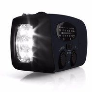 OUTERDO Dynamo Emergency Radio Solar Hand Crank Self Powered AM/FM/NOAA/WB Weather Radio, LED Flashlight,Phone... N15