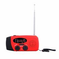 OUTERDO Dynamo Emergency Radio Solar Hand Crank Self Powered AM/FM/NOAA/WB Weather Radio, LED Flashlight,Phone... N19
