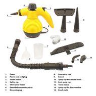 UPGRADED Comforday Handheld Multi-Purpose Pressurized Steam Cleaner with 9 Accessories N7