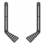 Fitueyes Universal Sound Bar Bracket Mount Above or Below TV , Black ,FSB47701MB N4