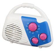 TIVDIO SY-920 IPX4 Waterproof Portable Shower AM/FM Radio with Rotary Control for bathroom hanging Music（Blue） N3