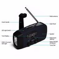 OUTERDO Dynamo Emergency Radio Solar Hand Crank Self Powered AM/FM/NOAA/WB Weather Radio, LED Flashlight,Phone... N21