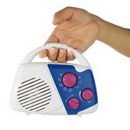 TIVDIO SY-920 IPX4 Waterproof Portable Shower AM/FM Radio with Rotary Control for bathroom hanging Music（Blue） N5