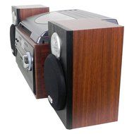 Jensen 3-Speed Turntable Music System Limited Edition JTA475W LCD Display with Front Loading CD Player , AM/FM... N3
