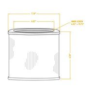 Multi-Fit Wet Dry Vac Filter VF2007 Standard Wet Dry Vacuum Filter (Single Shop Vacuum Cleaner Filter Cartridge... N4