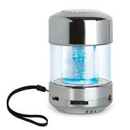 SoundLogic LED Speaker with Color-Morphing Light-Up Bubbles - Retail Packaging - Gun Metal N2