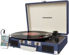 Crosley Cruiser. The Best Modern Portable &amp; Lightweight Turntable Suitcase, Briefcase 3 Speed Gramophone, Vinyl... N26