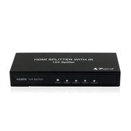 Portta PET0104 HDMI Splitter 4 Port 1x4 v1.3 support Full HD 3D 1080p Deep Color HD Audio Real HDMI N4