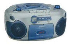 Sanyo MX-780 Portable Stereo CD/CD-R/CD-RW Radio Cassette Recorder with CD/MP3 N2
