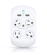 360 Electrical 36038 Revolve Surge Protector with 4 Rotating Outlets and 3.4 Amp/17W USB Charging