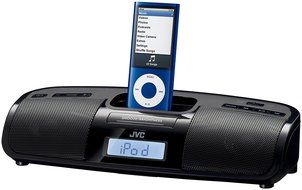 JVC Home RAP1 Portable iPod Dock/Alarm Clock with FM Tuner