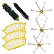 SHP-ZONE Bristle Brush &amp; Flexible Beater Brush &amp; Side Brush 6-Armed &amp; Filters Pack Kit for iRobot Roomba 500 Series...