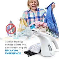 TaoTronics Garment Steamer, 2 Set of Upgraded 200ml Large Capacity Handheld Fabric Steamer for Clothes with Protective... N3