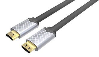 Omars HDMI Cable Ultra Speed High End Class A++ 24Gbps support 4k@60Hz (HDMI V2.0), 2 meter/6.5 feet Silver
