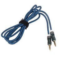 Smays Nylon Braided 4-Pole 3.5mm Male to Male Stereo AUX Extension Cable for Vehicle and Audio Equipment (5 Feet...