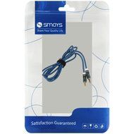 Smays Nylon Braided 4-Pole 3.5mm Male to Male Stereo AUX Extension Cable for Vehicle and Audio Equipment (5 Feet... N2
