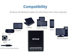 ONVO AJ-66 Blue Portable Wireless Bluetooth 4.0 Speaker Powerful Sound for Apple Devices &amp; Smartphones N6