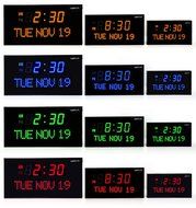 Ivation JID0222GRN Big Oversized Digital GreenLED Calendar Clock with Day and Date (Green) N12