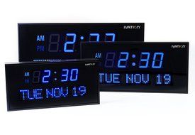 Ivation JID0222GRN Big Oversized Digital GreenLED Calendar Clock with Day and Date (Green) N13