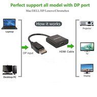 Display to HDMI Adapter Converter, FEMORO DP Displayport to HDMI Adapter Splitter Male to Female Audio Video Link... N3
