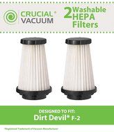 2 Pack Dirt Devil F2 Replacement HEPA Filter; Compare to Dirt Devil Part #3SFA11500X, 3-F5A115-00X