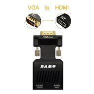 ZAMO VGA to HDMI Converter Adapter for TV, Computer, Projector, with Audio Cable and USB Cable, HD Connector Converter...