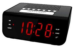 Sonnet R-1655 Single Day Alarm Clock Radio w/ Dual Alarms