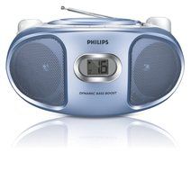 Philips AZ102N Portable BOOMBOX Sound machine CD Player with AM/FM Radio - BLUE AZ102N/98
