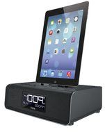 iHome iDL43W Dual Charging Stereo FM Clock Radio with Lightning Dock and USB Charge/Play - White N5