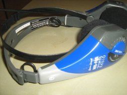 Lenoxx Sound AM/FM Sport Radio Headphone Model# Lenoxx Sound 885M (Dark Blue/Grey/Black version) N4