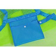 Sand Away Beach Mesh Bag Tote, Tune Up Swim Toys Boating Etc. Stay Away From Sand Mesh Bag (Blue) N3
