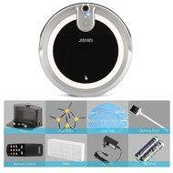 JISIWEI I3 Wi-Fi Enabled Robotic Vacuum Cleaner Self Charging Floor Cleaner with Camera and Mobile App Remote... N5