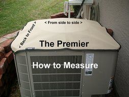 CLEARANCE 40% OFF - PremierAcCovers - Waterproof Air Conditioner Cover - Winter Premier Top - 32x32 - Almond