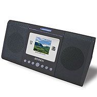 JCR-650 Digital Photo Frame FM Stereo Tri-Alarm Clock Radio with Digital Audio Player