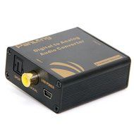 Panlong Optical SPDIF Toslink/ Coaxial Digital to Analog Audio Converter Decoder, Support 5.1 Dolby Digital, DTS... N2