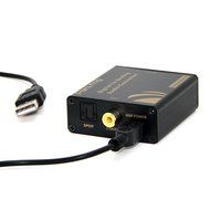 Panlong Optical SPDIF Toslink/ Coaxial Digital to Analog Audio Converter Decoder, Support 5.1 Dolby Digital, DTS... N4