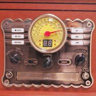 Timestorm XR-179ER Natural Wood Retro Classic Belt-Drive 3-Speed Portable Stereo Turntable N2